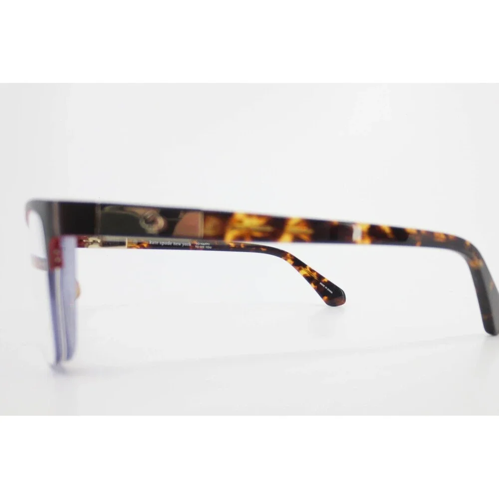 Kate Spade New York Glorianne WR9 Burgundy Tortoise Cat Eye Eyeglasses 53-16-140